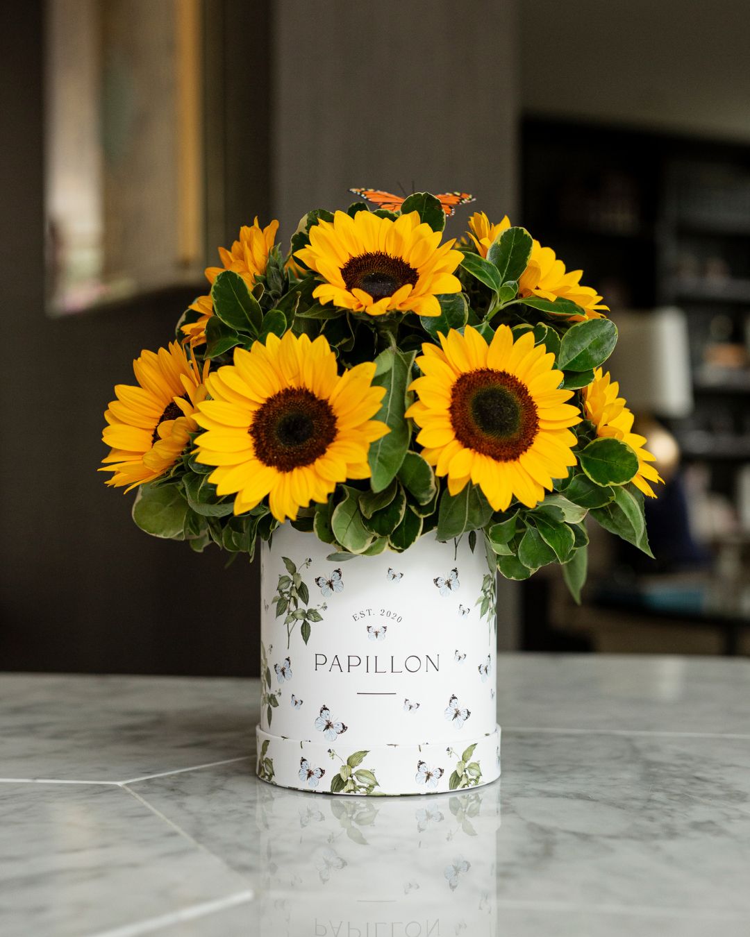 Hat Box Girasoles