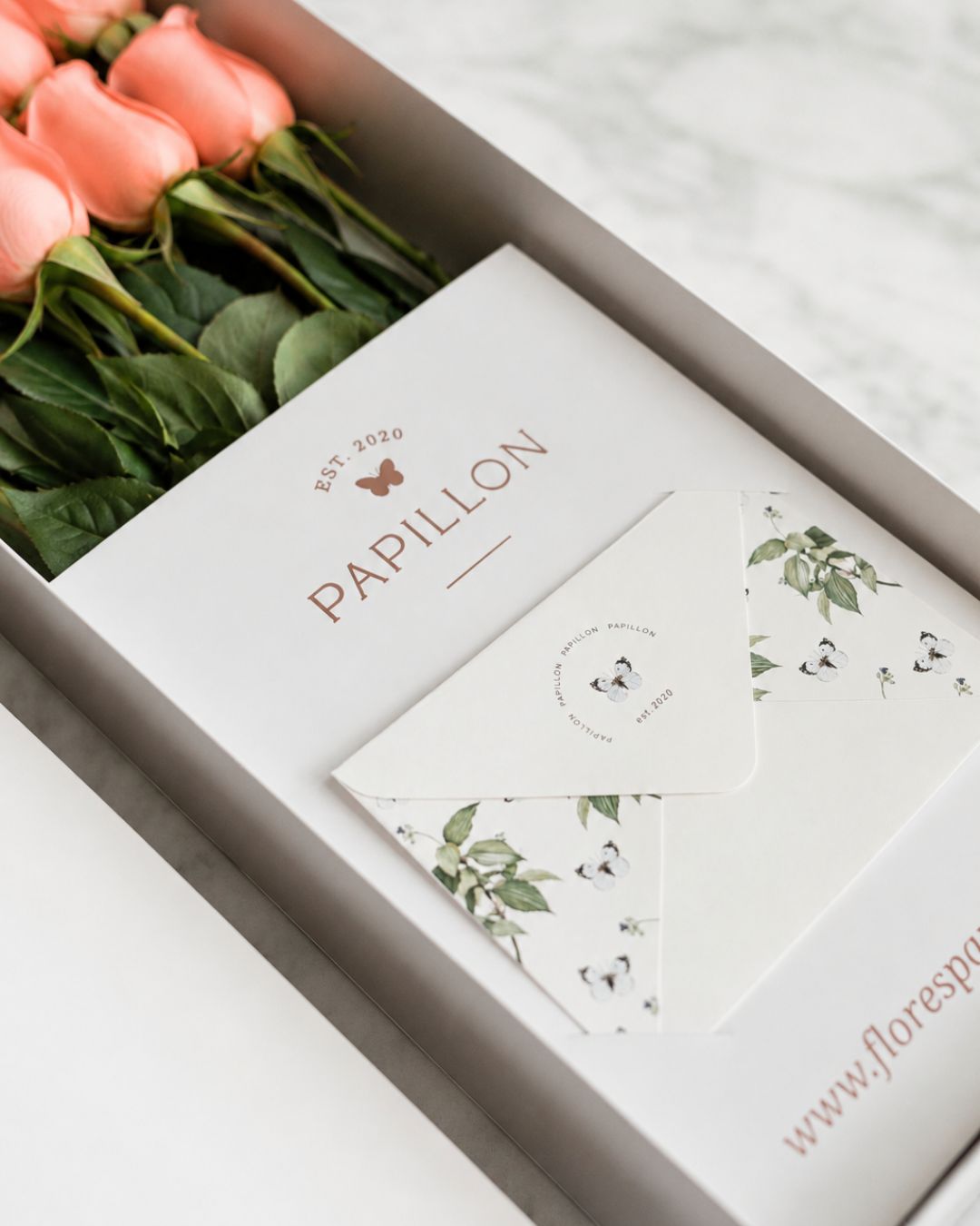 Caja de 12 Rosas Melón