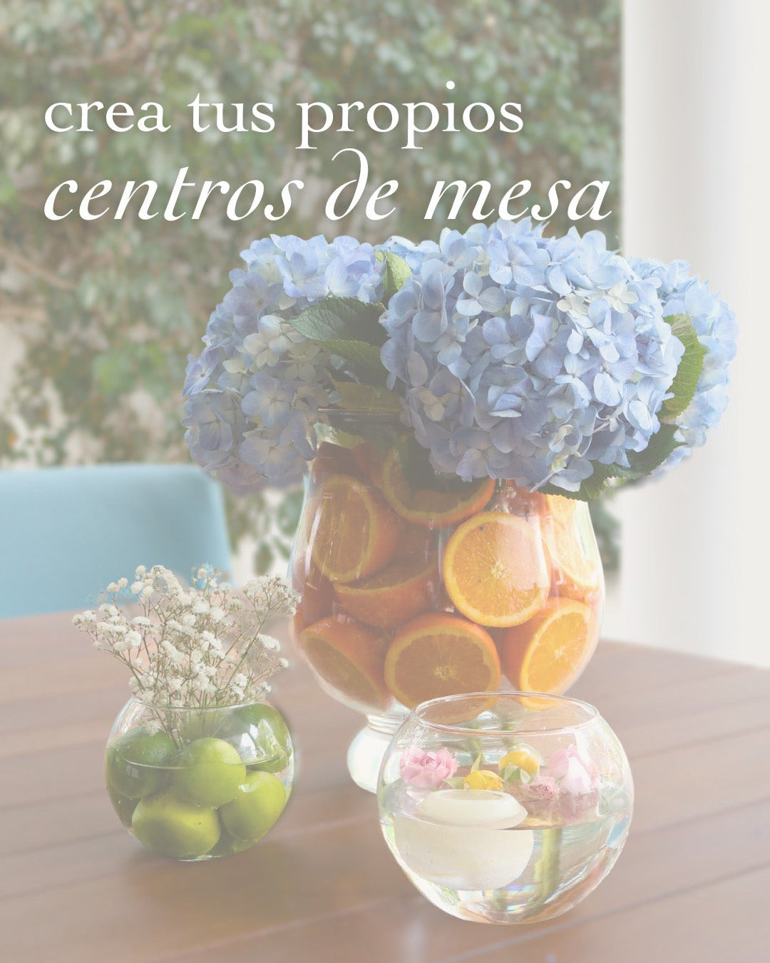 Cómo hacer centros de mesa con flores y frutas
