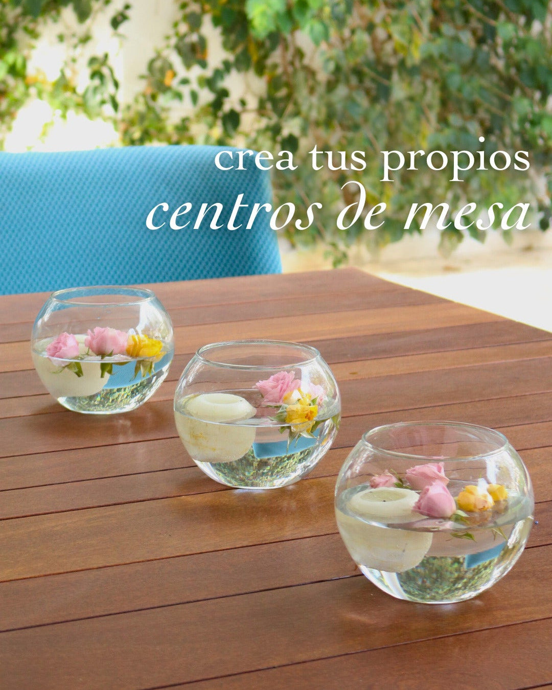 Flores, velas y un poco de magia
