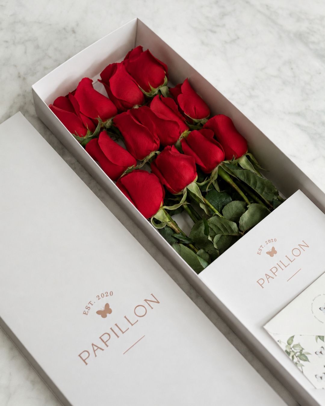Caja de 12 Rosas Rojas
